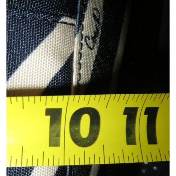 COACH 2013 Devin Zebra Stripe Animal Print Canvas Shoulder Bag Satchel Tote - Picture 10 of 10